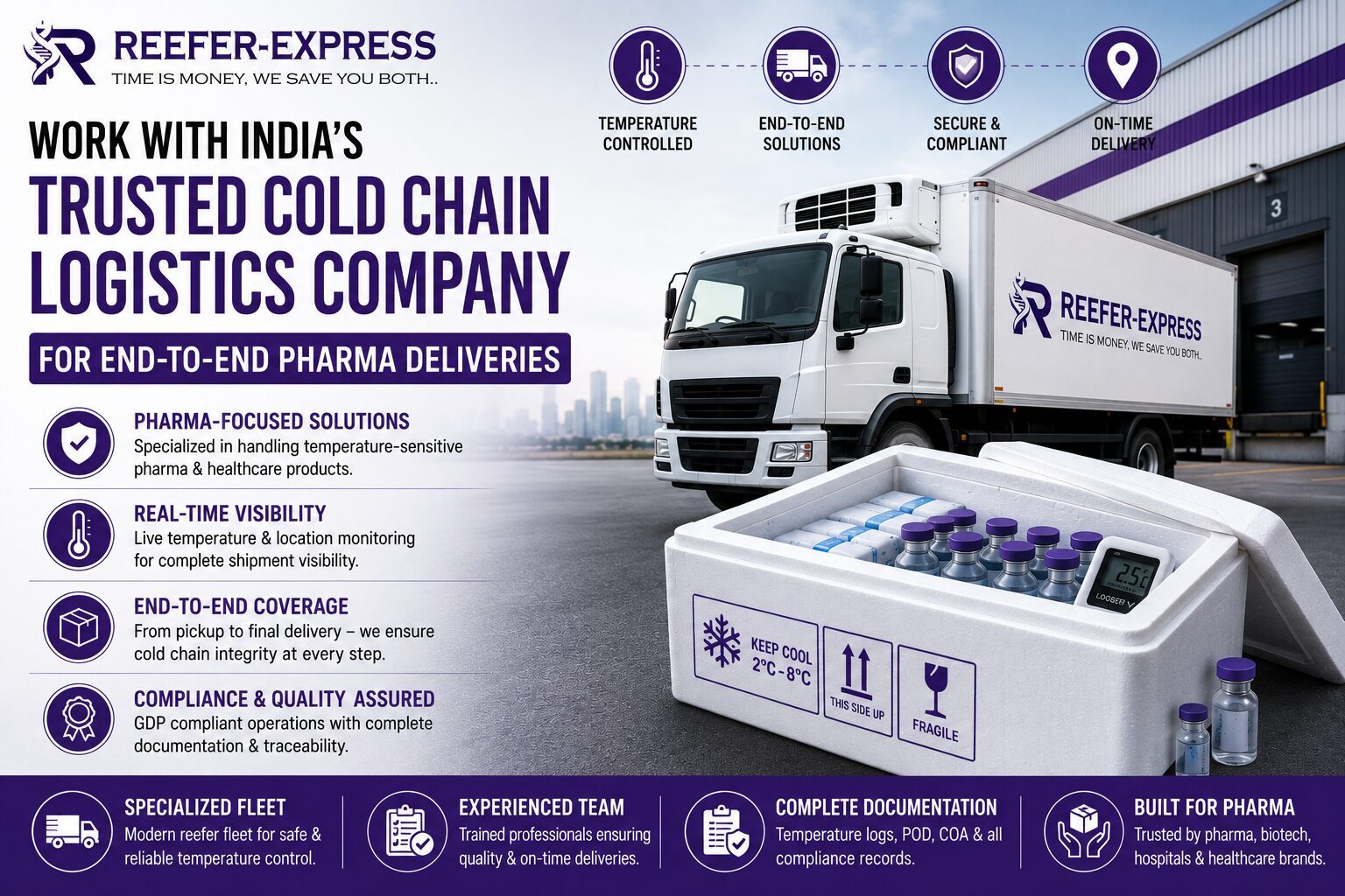 work with trusted cold chian