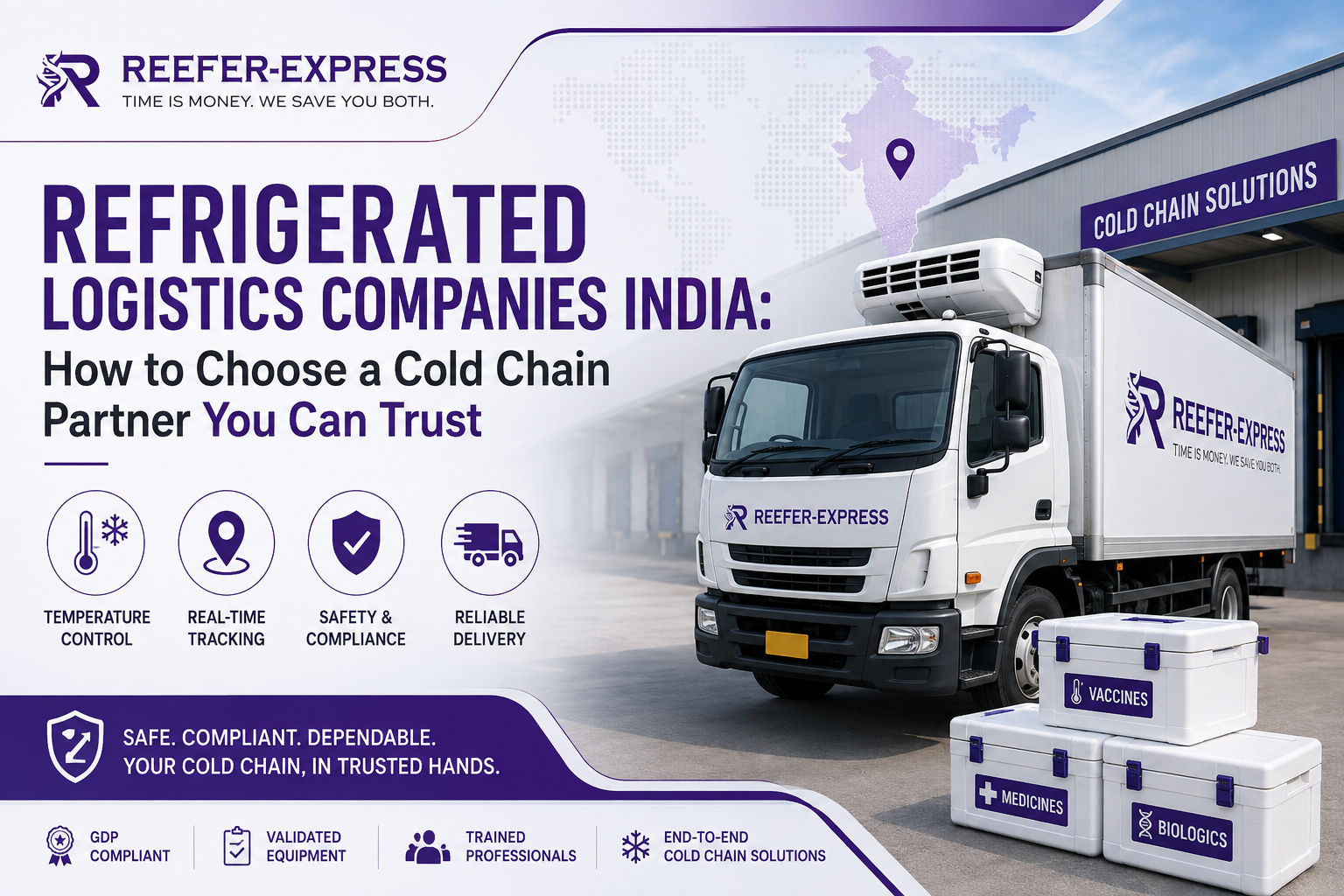 Reefer Express refrigerated logistics truck in India